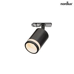 1-Projecteur monophas LINK RONDIE GU10 IP20, noir mat 