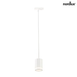 1- Luminaire  suspension monophas LINK RONDIE GU10 IP20, blanc mat 