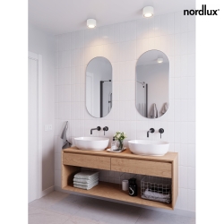 Luce da bagno LANDON IP44, Bianco dimmerabile