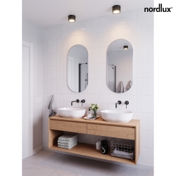 Luce da bagno LANDON IP44, Nero dimmerabile