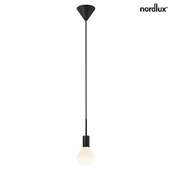 Pendant luminaire PACO, 1 flame, E27, black