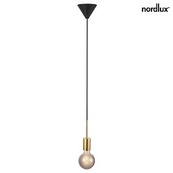 Pendant luminaire PACO, 1 flame, E27, brass