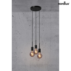 Luminaire  suspension PACO 3 flammes E27 IP20, mat, noir 