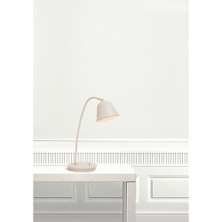 Lampada da tavolo FLEUR E14 IP20, beige, Opaco, Nero, Bianco