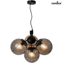 Luminaire  suspension IVONA 4 flammes E27 IP20, mat, noir 
