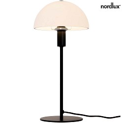 Lampe de table ELLEN E14 IP20, mat, noir 