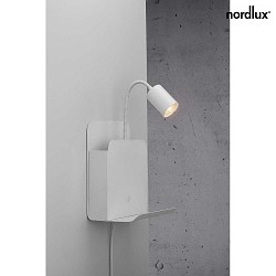 Luminaire mural ROOMI GU10 IP20, mat, noir , blanche