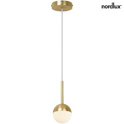 Pendelleuchte CONTINA, G9, opal, Messing