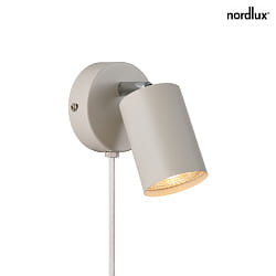 Luminaire mural EXPLORE GU10 IP20, beige 