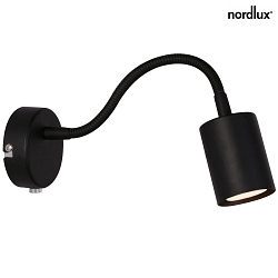 Nordlux LED Wall spotlight EXPLORE FLEX ARM, GU10, IP20, black