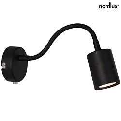 Luminaire mural EXPLORE FLEX ARM GU10 IP20, noir