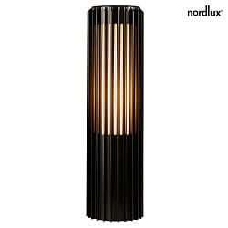 bollard lamp ALUDRA 45 E27 IP44, seaside black dimmable