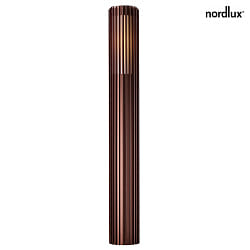 bollard lamp ALUDRA 95 E27 IP44, seaside metallic brown dimmable