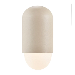 Applique da esterno HEKA E27 IP54, Sabbia 