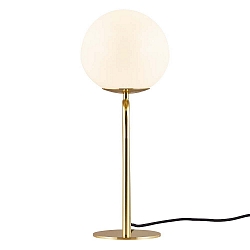 Lampe de table SHAPES E27 IP20, scintillant, laiton, noir 