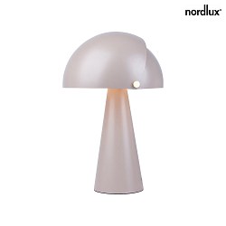 Lampe de table ALIGN E27 IP20, marron, mat 