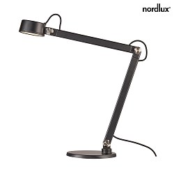 Lampe de table NOBU IP20, mat, noir  gradable