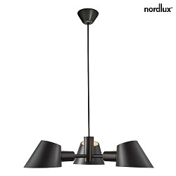 Luminaire  suspension STAY 3 flammes E27 IP20, mat, noir 