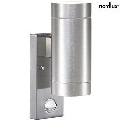 Outdoor Wall luminaire TIN MAXI, double, with sensor, GU10, IP54, aluminum