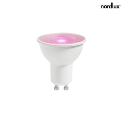 LED lamp SMART SPOT tunable white, RGBW, Bluetooth controllable PAR16 clear GU10 4,7W 11-380lm RGB + 2200-6500K 100° CRI 80 