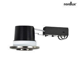 recessed luminaire UMBERTO GU10 IP44, nickel dimmable 7,5W