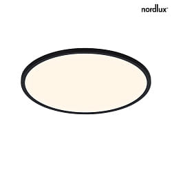 Luminaire de plafond OJA 42 IP54 CCT DIM rond, CCT Switch IP54, noir mat gradable