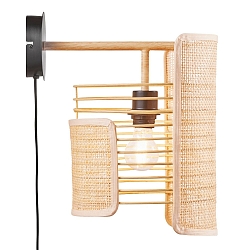 wall luminaire JAFFNA E27 IP20, black