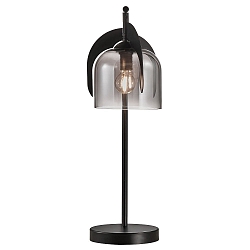 Lampe de table BOSHI E14 IP20, couleurs fume, noir