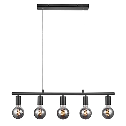 Plafoniera PACO E27 IP20, Nero 