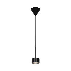 pendant luminaire CLYDE IP20, black matt dimmable