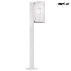 outdoor floor lamp COUPAR with diffuser E27 IP54, white matt dimmable