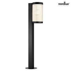 outdoor floor lamp COUPAR with diffuser E27 IP54, black matt dimmable