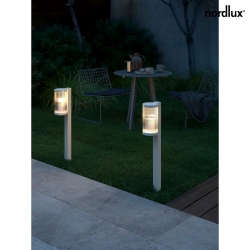 outdoor floor lamp COUPAR with diffuser E27 IP54, mat, sand coloured dimmable