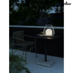 Battery lamp JIM TO GO IP54, grey 