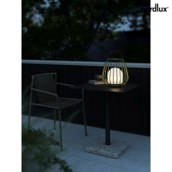 Battery lamp JIM TO GO IP54, olive green 