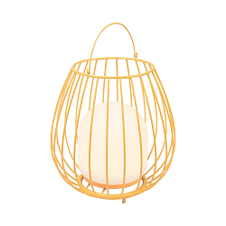 Luce a batteria JIM TO-GO con interruttore, con connessione USB IP54, arancione dimmerabile
