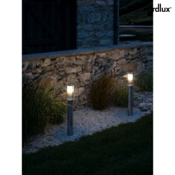 Luce con piedistallo LINTON E27, zincato/zinco 