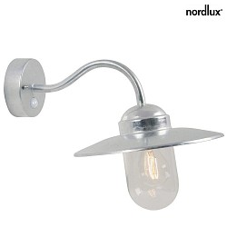 Luminaire mural dextérieur LUXEMBOURG avec capteur E27 IP54, galvanisé gradable