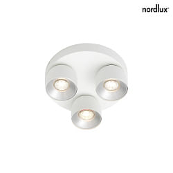 Plafoniera PITCHER 3-Lampadine GU10 IP20, bianco dimmerabile