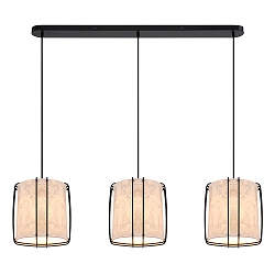 pendant luminaire CARDINE 3 flames E27 IP20, white matt dimmable