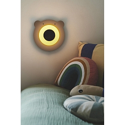 wall luminaire BRUNA BEAR E14 IP20, brown, mat, black, white 