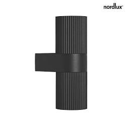 outdoor wall luminaire KYKLOP RIPPLE GU10 IP54, black matt 
