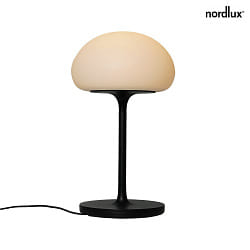 battery table lamp SPONGE ON A STICK IP44, black matt, white dimmable