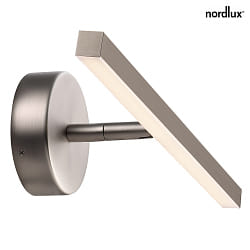 Luci da specchio IP S13 40 IP44, acciaio spazzolato 