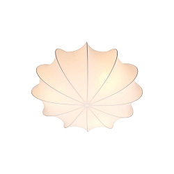 Plafoniera AERON 60 E27 IP20, bianco dimmerabile