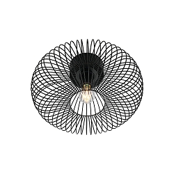 wall and ceiling luminaire BERONI E27 IP20, black dimmable