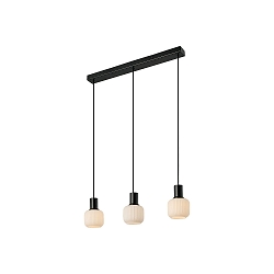 Luci a sospesione MILFORD MINI 3-Lampadine E14 IP20, nero dimmerabile