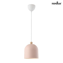 pendant luminaire GASTON E27 IP20, soft pink dimmable