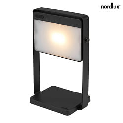 Lampe de table  accu SAULIO IP44, noir gradable