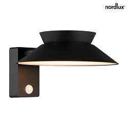 Lampe murale solaire JUSTINA avec capteur IP44, noir 